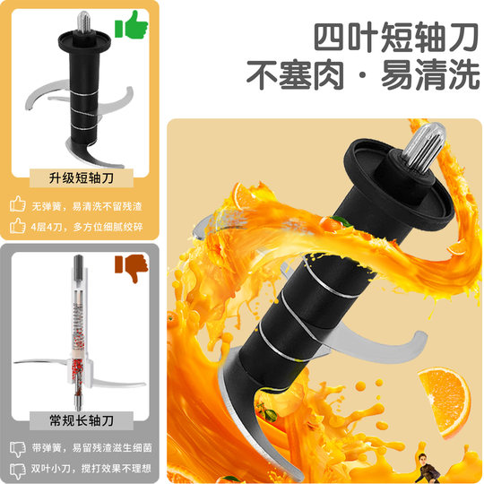 欧科绞肉机家用辅食机电动小型料理机多功能绞菜碎肉搅拌机绞馅机