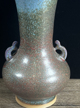 孔家钧窑礼品博古架开业摆件