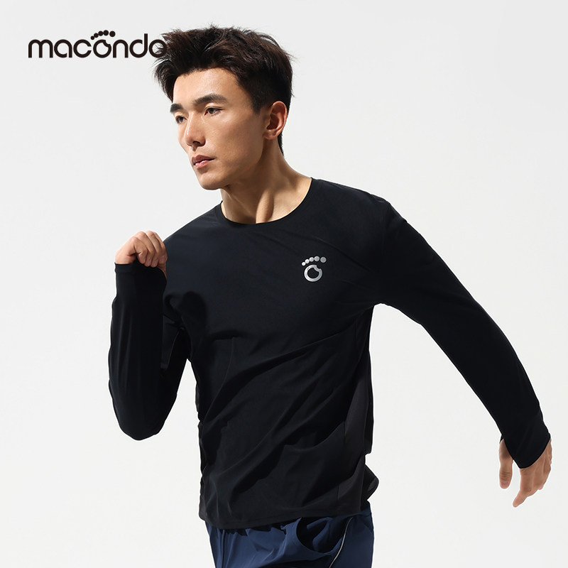 马孔多男女跑步运动长袖T恤速干凉感抑菌透气面膜感亲肤快干衣,淘宝优惠券,粉丝福利购,淘宝优惠卷