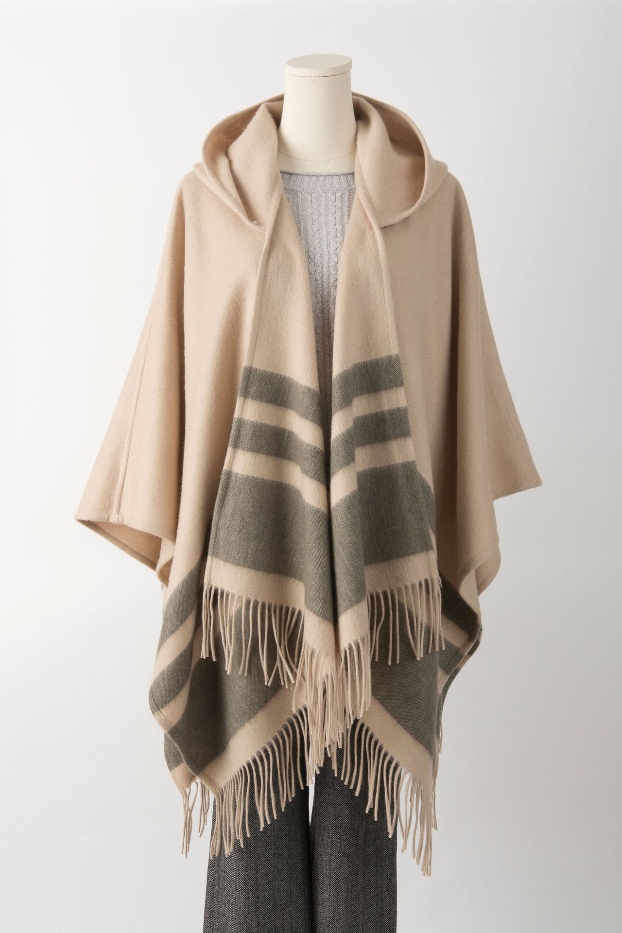 内蒙古纯羊毛双面大披肩带帽女斗篷秋冬保暖围巾空调披风防寒外套,淘宝优惠券,粉丝福利购,淘宝优惠卷