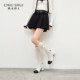 ເສື້ອຢືດ chiffon ຄໍ V Qiushui Yiren elegant