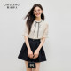 ເສື້ອຢືດ chiffon ruffled Qiushui Yiren