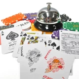 Пластиковые водонепроницаемые двусторонние матовые игральные карты из ПВХ, увеличенная толщина