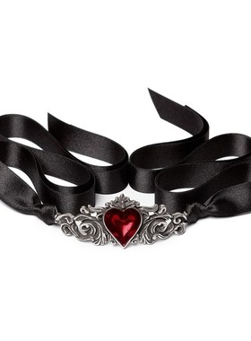 Alchemy Betrothal Choker P986 血红心形Choker暗黑哥特风项链