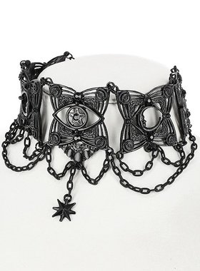 恶魔之眼暗黑朋克风颈带