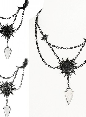 东欧星辰哥特占星朋克项链