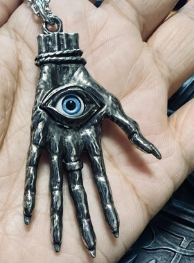 英国A牌暗黑哥特手型项链