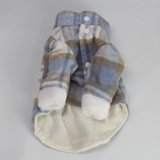 Pet Custom Color Crown Strip Grid Grid Шерстяная шерстяная юбка двойная слоя плюс бархатная плюшевая кошка Золотые волосы Аляска