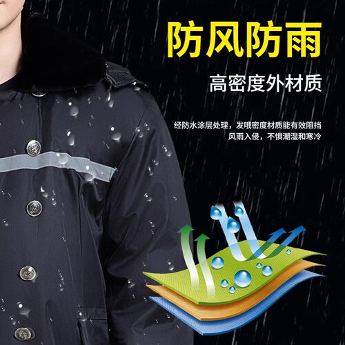 冬季低温加绒加厚男女款防寒服劳保棉袄骑行冷库军大大衣正品 - 图2