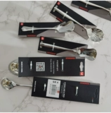 Изысканный 304 из нержавеющей стали прочная западная ложка десертная ложек кофейные ложки кофейные ложки ложки O32