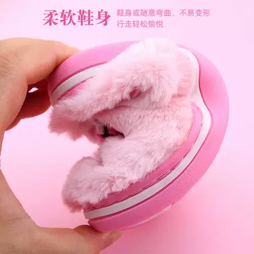 Hello Kitty, hello kitty, детские мультяшные нескользящие зимние тапочки