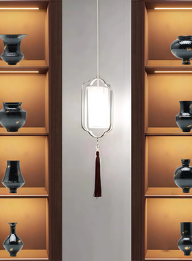 新中式中国红喜庆陶瓷花瓶装饰摆件样板间博古架客厅书房软装饰品