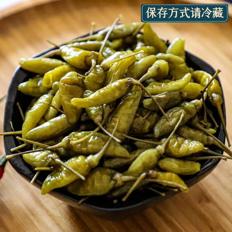 陈林酸甜口味野山椒800g泡椒凤爪泡菜辣椒咸菜下饭菜一袋包邮_虎窝淘