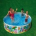 Bể nhựa cứng nhỏ màu vàng croaker gấp miễn phí bể bơi bơm hơi cho bé bể bơi ngoài trời gia đình lớn tắm - Bể bơi / trò chơi Paddle
