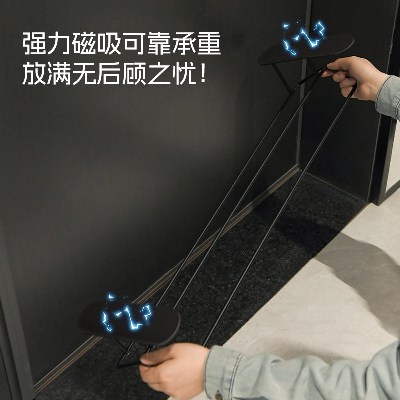 入户门后磁吸鞋子收纳架简易壁挂式防盗门上拖鞋磁铁置物架小户型,淘宝优惠券,粉丝福利购,淘宝优惠卷