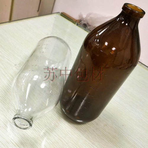 1000ml硼硅输液瓶钠钙盐水瓶番茄酱瓶留样瓶生物试剂瓶口服液包装 - 图1
