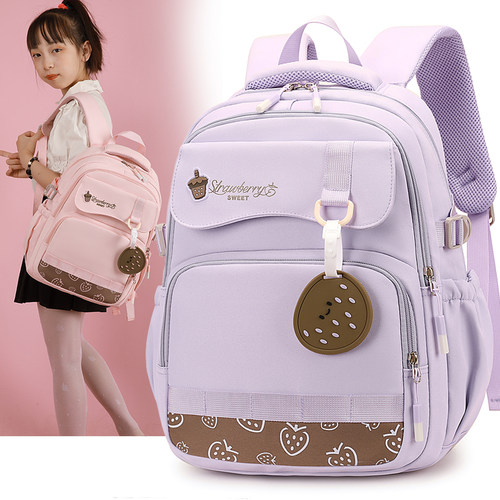 女童书包小学生一二年级轻便减负护脊儿童幼儿园中大班双肩背包男 - 图1