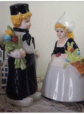 代尔夫特书房摆件外贸陶瓷荷兰