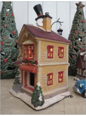 外贸样单/欧洲小镇陶瓷房子/别墅/礼品店/学校/品茶小店/咖啡店