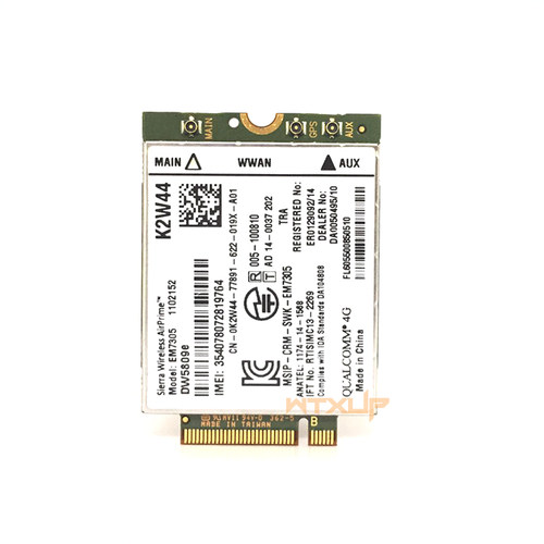 EM7305 DW5809E LTE NGFF接口3G 4G模块Dell版Venue11 Pro K2W44 - 图0