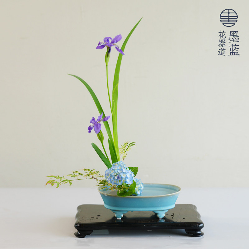 仿古汝窑水仙盆陶瓷水培花盆 日式花道插花花器复古禅意中式器皿,淘宝优惠券,粉丝福利购,淘宝优惠卷