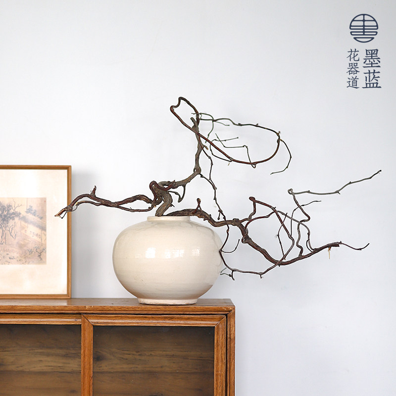 仿古白瓷手工刻花陶罐复古大号花瓶客厅仿宋插花装饰摆件,淘宝优惠券,粉丝福利购,淘宝优惠卷