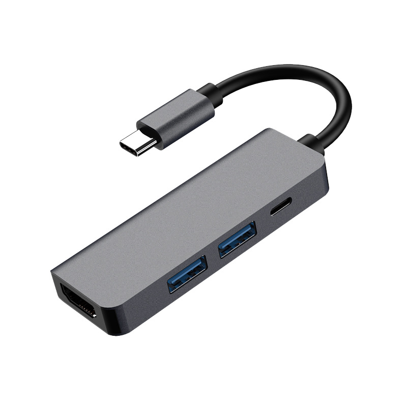 跨境 type-c四合一扩展坞usb to hdmi+2usb3.0+pd电脑转换器 - 图3