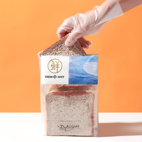 加厚CPE手套食品级100只L大号中号小号S一次性手套小龙虾手套特厚 - 图0