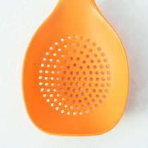 6125-day style nylon waterproof leaking spoon heat resistant PA material high temperature resistant cuisine leaky spoon rice wood Japanese style home