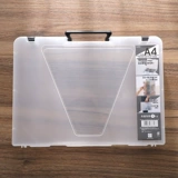 Япония KM.6318. Принесите портативную кассовую кассовую кассовую кассу A4 Прозрачная пластиковая коробка сортировки данных сортировки данных