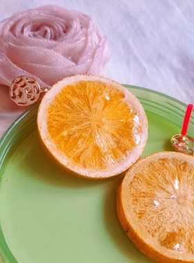 草莓猕猴桃小米椒橙子发夹耳饰