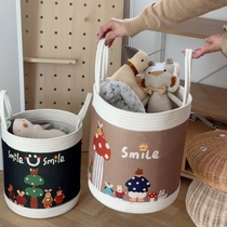 Jouet pour enfants contenant une bande dessinée de tonneau non odolore Panier de jouets en daim Dormitory Clothes Dirty Laundry Barrel Hand Dirty Laundry Basket Basket Basket