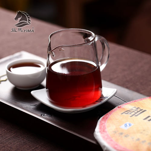 益马普洱茶 云南普洱熟茶 七子饼古树宫廷金芽普洱熟茶 357克 - 图3