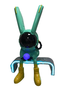 潮牌ROBBI兔月光兔落地大摆件酒吧KTV网红拍照商场美陈软装雕塑