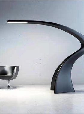 酒店前台大堂美陈软装饰品现代轻奢雕塑落地灯摆件玻璃钢景观雕塑