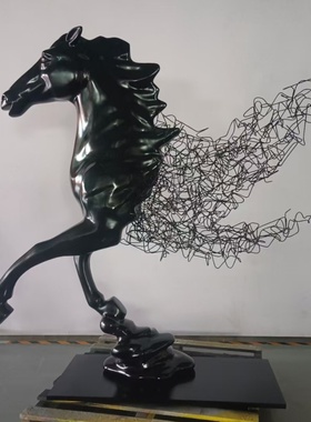 马头别墅酒店景观雕塑软装玻璃钢