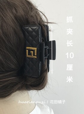 抓夹PU皮韩国法式潮牌