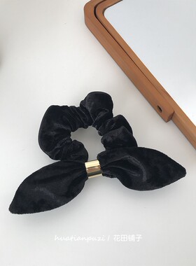 金丝绒发圈韩国韩式兔耳朵