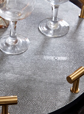 客厅收纳收纳金属摆件装饰品轻奢