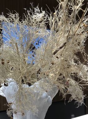 设计白色展厅干花瓶售楼处摆件