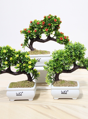 wo+仿真清新绿植盆栽整体花艺