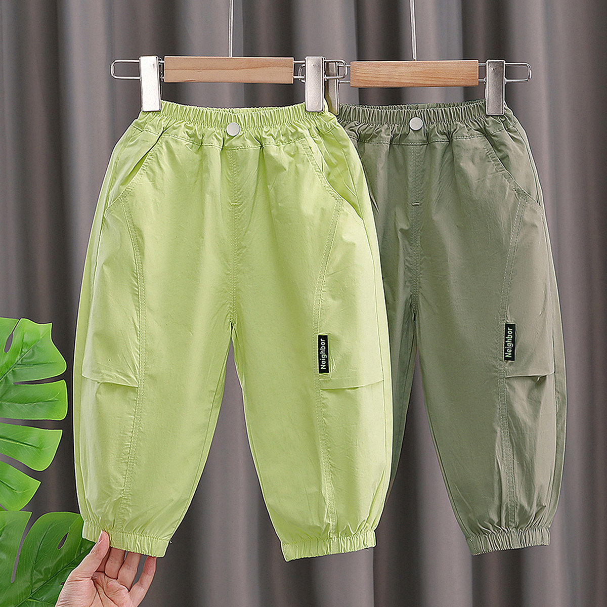 儿童防蚊裤男童裤子夏季薄款女宝宝速干休闲裤小童工装裤夏天长裤,淘宝优惠券,粉丝福利购,淘宝优惠卷