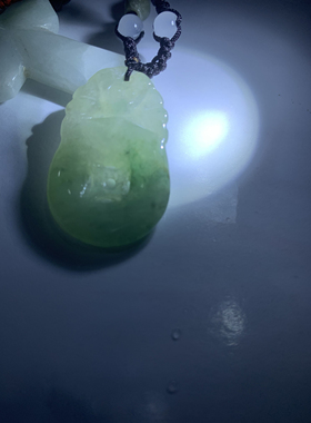 老旧缅甸天然翡翠老坑糯种十字架吊坠平安扣挂件缅料20年前翡翠