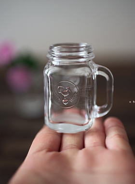 迷你玻璃瓶摆件可爱复古zakka