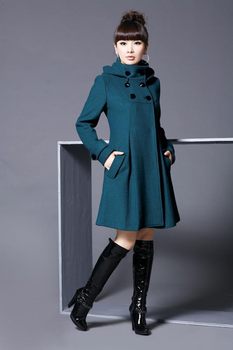 ເສື້ອຢືດ Woolen ສະບັບພາສາເກົາຫຼີ 2024 ດູໃບໄມ້ລົ່ນແລະລະດູຫນາວ slimming solid color mid-length university style cape shawl coat large size windbreaker