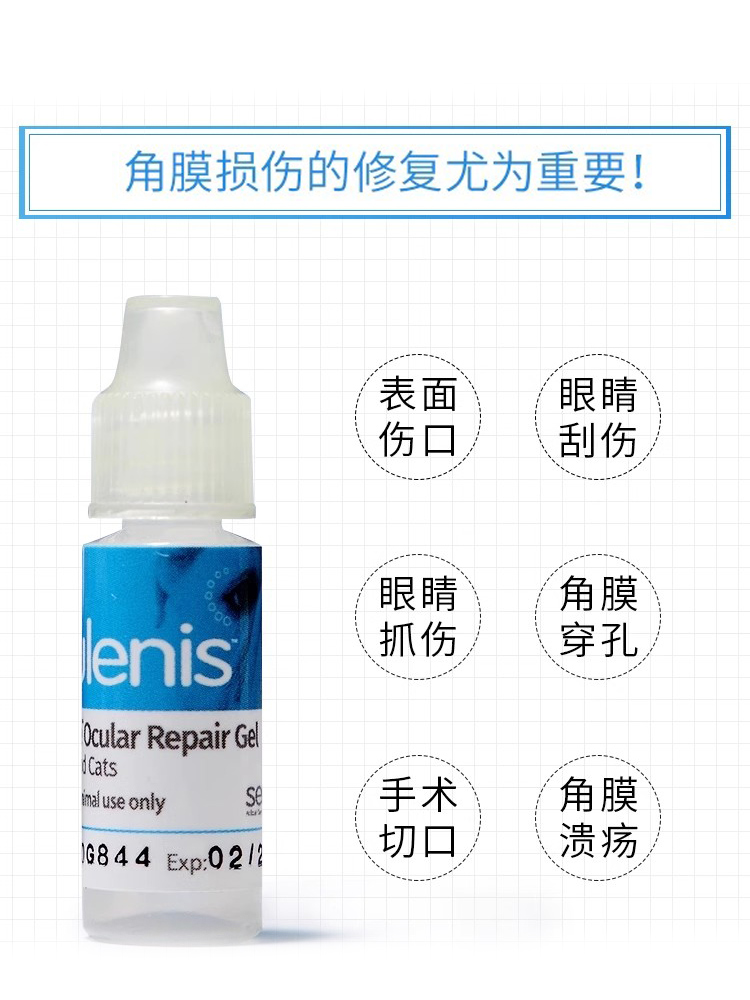 美国Sentrx闪粹角膜修复凝胶犬猫腐骨干眼症滴眼液结膜穿孔角膜炎 - 图1