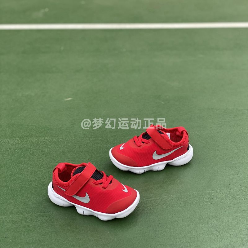 推荐耐克Nike Free魔术贴运动童鞋 男童女童婴童赤足跑步鞋AH3453