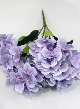 假花仿真手感绣球绢花仿真花5头把束手感3D打印胶片绣球花幸福满