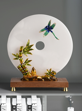 天然玉石家居装饰品客厅玄z关电视酒柜新年乔迁新居礼品