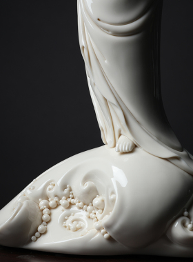 戴玉堂陶瓷摆件《慈航真人像观音菩萨》兰全盛佛像客厅家用供奉